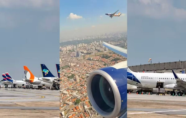 Susto! Voo que partiu de Salvador fica a 22 metros de colisão com avião da Azul em Congonhas