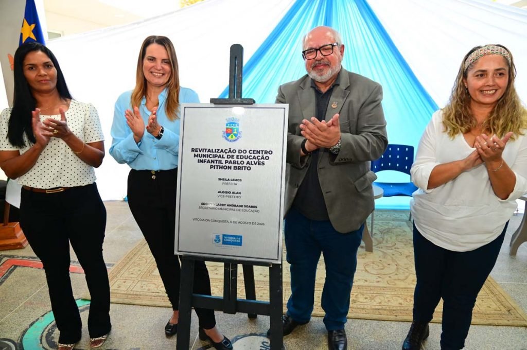 Conquista: Prefeitura alcança a marca de 101 escolas revitalizadas com entrega do CMEI Pablo Alves Pithon Brito